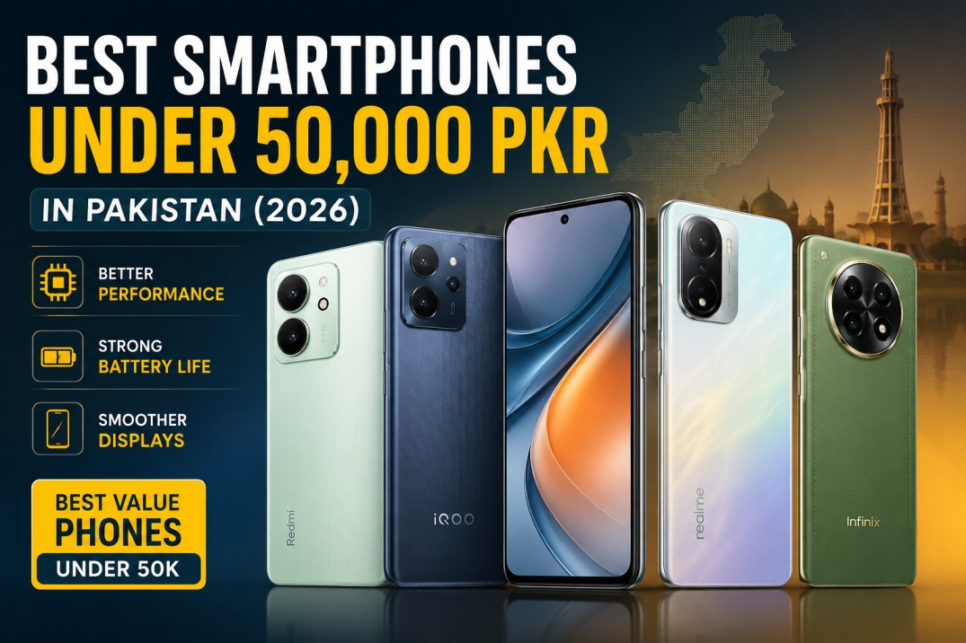 Best smartphones under 50,000 PKR in Pakistan (2026)