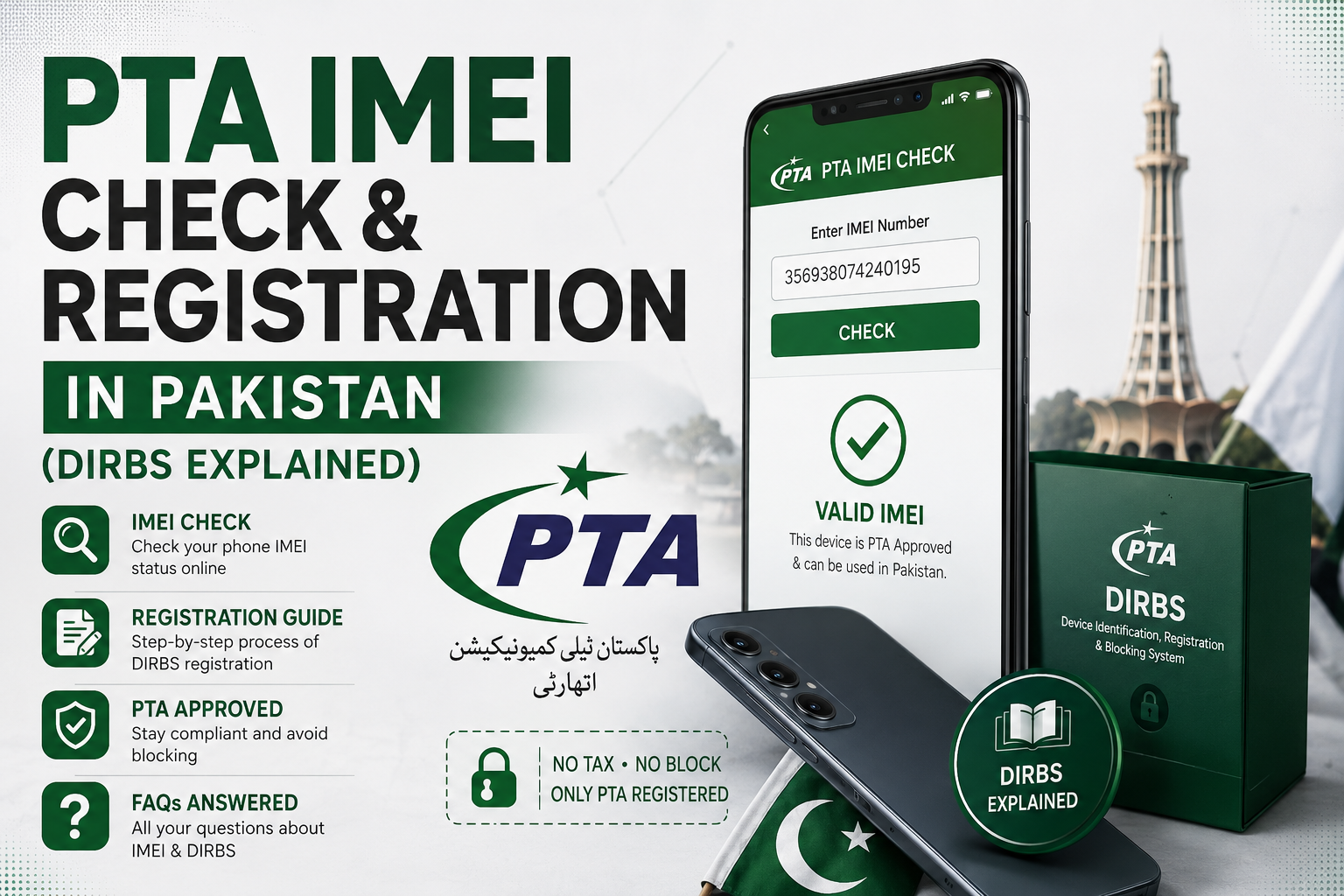 PTA IMEI Check and Registration in Pakistan (DIRBS Explained)
